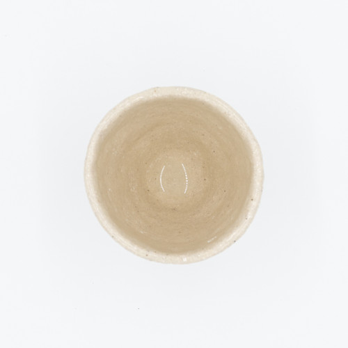 White Stone Becher 9,5*9 cm, der Farbe Naturweißer Ton