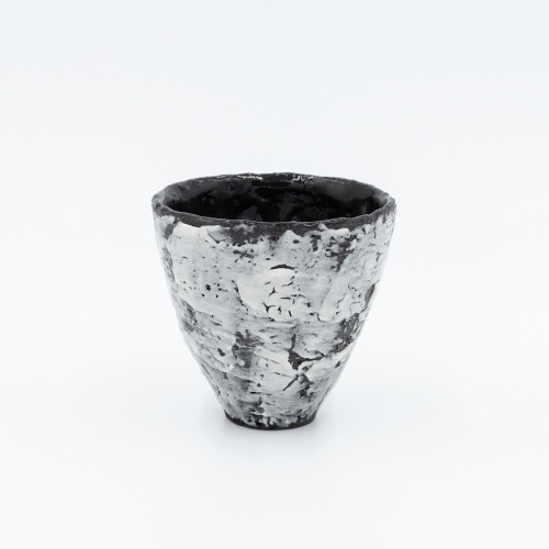 Black Stone Becher 9,5*9 cm, schwarz-weiß