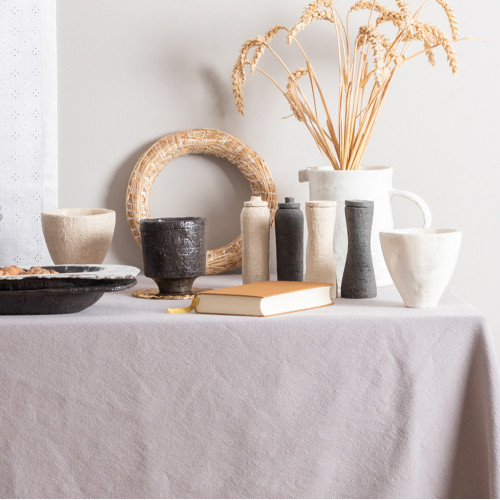 Black and White Sand Gewürzdosen 1, 12*4 cm, naturweiß