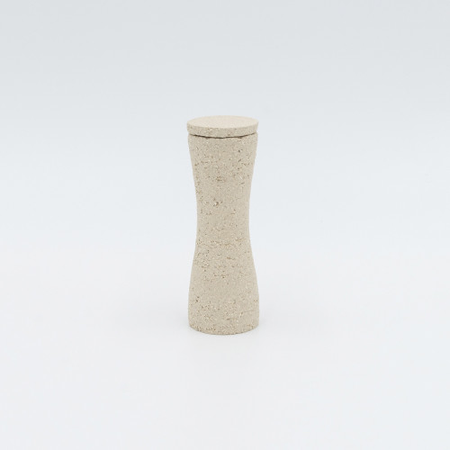 Black and White Sand Gewürzdosen 1, 12*4 cm, naturweiß