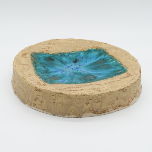 White Sand and Sea dekorativer Teller, Servierplatte rund, blau-beige, Ø 31,5*6 cm White Sand and Sea dekorativer Teller, Servierplatte rund, blau-beige, Ø 31,5*6 cm