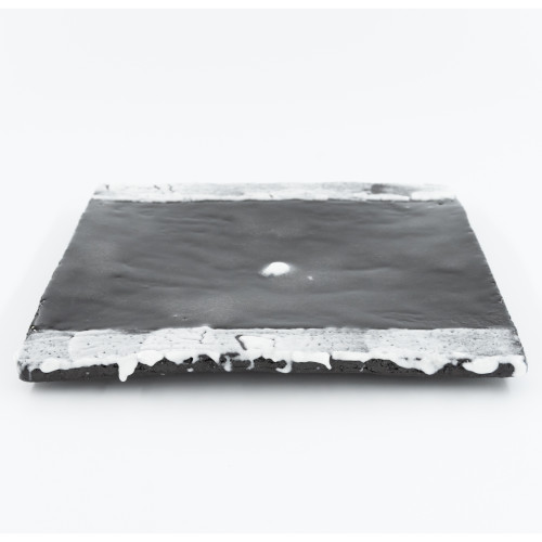 Mountaintop Frühstücksteller quadratisch 20,5*20,5 cm, schwarz und weiß