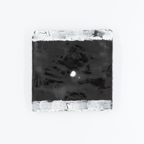 Mountaintop Frühstücksteller quadratisch 20,5*20,5 cm, schwarz und weiß