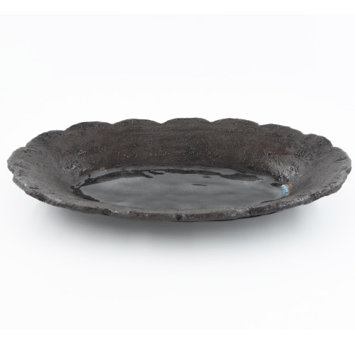 Stone Flower mittlere Servierteller oval 30*20 cm, schwarz