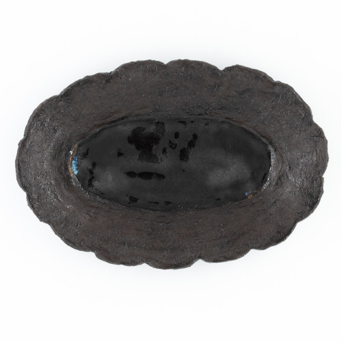 Stone Flower mittlere Servierteller oval 30*20 cm, schwarz