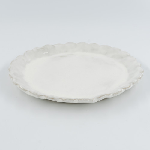 Snow in the mountains Frühstücksteller rund 23 cm, weiß