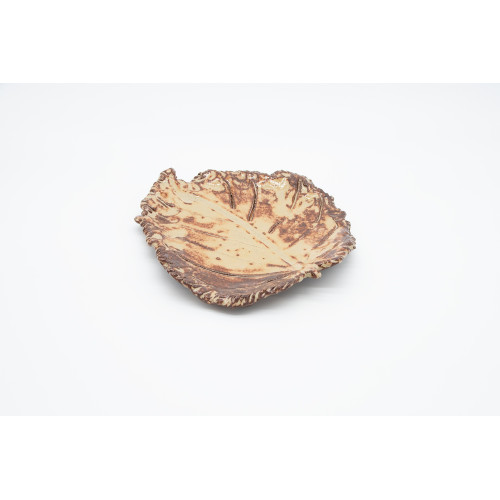 Terra Red dekorativer Teller, creme-eisen-braun, 26*24*3 cm